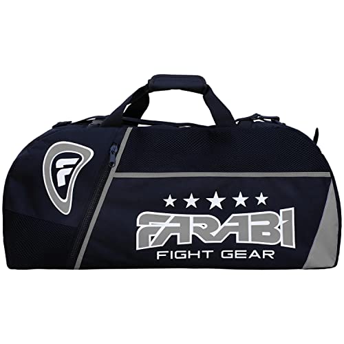 arabi Sports Gym Fitness Unsichtbare Trainingstasche MMA Hosenträger, Boxsack Tote Trainingsgeräte Reise Sporttasche (Black/Grey)