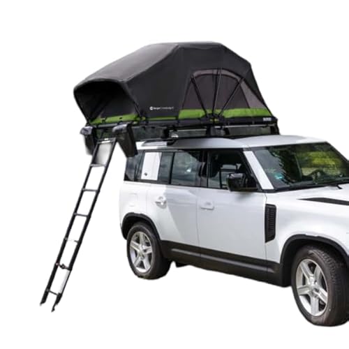 BERGER CampLodge Dachzelt für 2 Personen | Camping Autodachzelt mit LED-Lichtern | Autocamping Zeltdachbox wasserdicht geeignet für alle Jahreszeiten