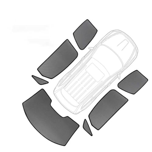 Maßgeschneiderter Autofenster-Sonnenschutz für Mercedes Benz GLE W167 2020-2023, vordere Windschutzscheibenabdeckung, hintere Seitenfenster-Visier-Sonnenschutz,7PCS