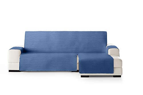 Eysa Oslo Sofa überwurf, Polyester, C/3 blau-grau, Chaise Longue 290 cm. Geeignet für Sofas von 300 bis 350 cm