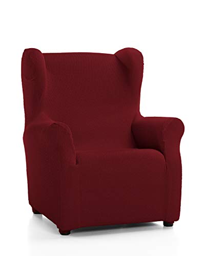 Martina Home Schutzhülle aus elastischem Sessel Modell Tunez Bezug für Ohrensessel 33x42x8 cm Burgunderrot
