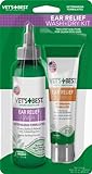 Vet's Best Dog Ear Cleaner Kit, Multi-Symptom Ear Relief Wash & Dry Treatment, alkoholfrei