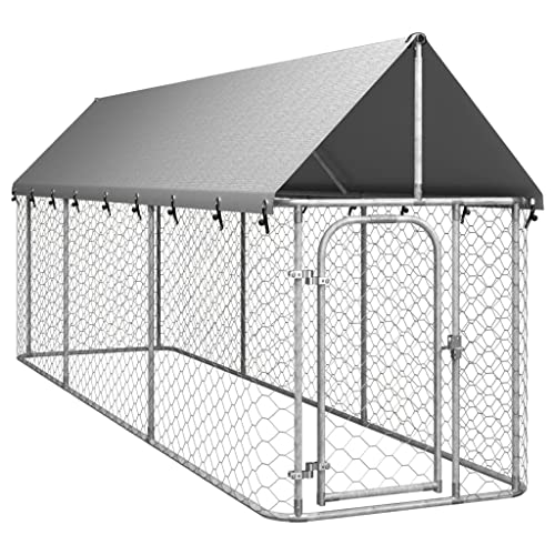 Möbelset-Outdoor Hundehütte mit Dach 400x100x150cm