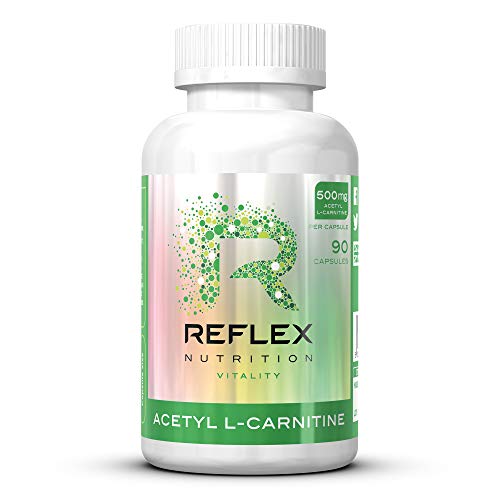 Reflex Nutrition Acetyl L-Carnitin, 500mg, Nahrungsergänzungsmittel – 90 Kapseln