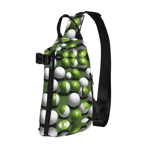 Haocloud Designname Unisex Taktischer Schulter-Cross-Rucksack, verstellbare Schultertasche, Golfball, Einheitsgröße