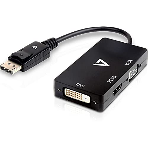 V7 V7dp-vgadvihdmi-1e DisplayPort Adapter (M) zu VGA, HDMI oder DVI (F)