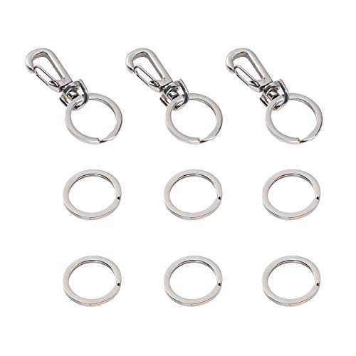 POPETPOP Hundemarke mit Ringen, für Halsbänder, Geschirr, 3 Sets