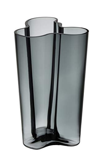 Iittala Alvar Aalto Vasen, Glas, Grau, 20 x 19 x 25 cm
