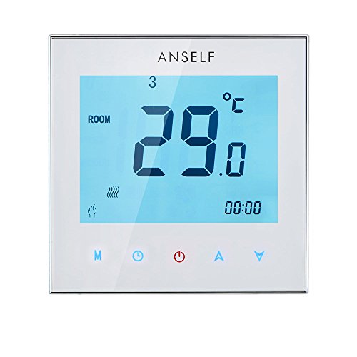 Anself 3 A 110 – 230 V Programmierbar wöchentliche Display LCD Touch Screen Wasser Heizung Thermostat Room Controller Temperatur