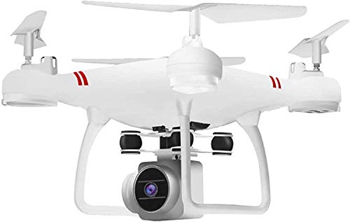 Bck 2.4GHz Fernbedienung Drohne Eine Taste Rendite Fernbedienung Spielzeug Faltbare Quadcopter HD-Kamera One-Click-Start- und Lande-Gravity Sensor Luftdruck Flugzeug Kindergeschenk (Color : Weiß)