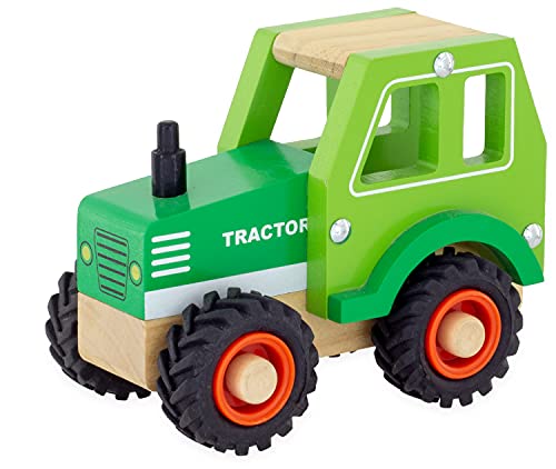 Ulysse Traktor aus Holz, Grün