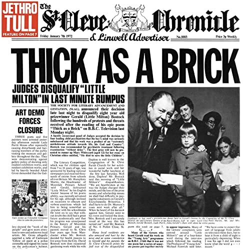 Thick As a Brick (50th Anniversary Edition) [Vinyl LP]