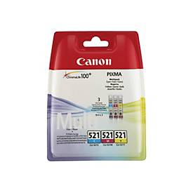 Canon CLI-521 Multipack - 3er-Pack - Gelb, Cyan, Magenta - original - Tintenbehälter