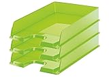 Esselte Europost A4 Briefablage, 10 Stück Translucent Green