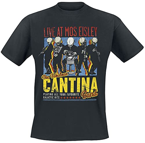 Star Wars Cantina Band On Tour Männer T-Shirt schwarz 3XL 100% Baumwolle Fan-Merch, Film