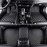 Leder Auto Fussmatten Fußmatten Set für Volvo XC60 2018-2021, Allwetter Matte 3D-Volldeckung Wasserdicht Automatten Zubehör (LHD)