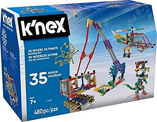 K'NEX 33202 - Building Set - 35 Model Koffer - 480 Pieces - 7+ - Bau- und Konstruktionsspielzeug