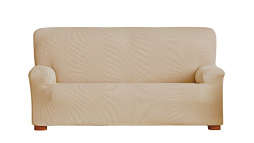 Eysa Ulises elastisch Sofa überwurf 3 sitzer, Polyester-Baumwolle, 01-beige, 37 x 9 x 29 cm