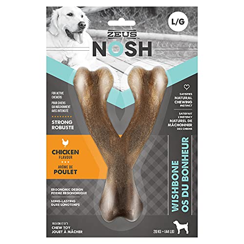 Zeus NOSH Strong Hunde-Kauknochen – Huhngeschmack, Querlenker, groß
