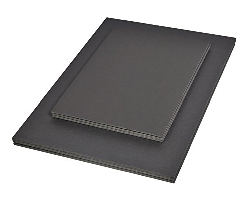 Clairefontaine 93622C Packung (mit 20 Schaumkartons, DIN A2, 42 x 59 cm, 5 mm, ideal für Modellieren und Dekorationsarbeiten, leicht und einfach zu bearbeiten, chlorfrei) 20er Pack schwarz