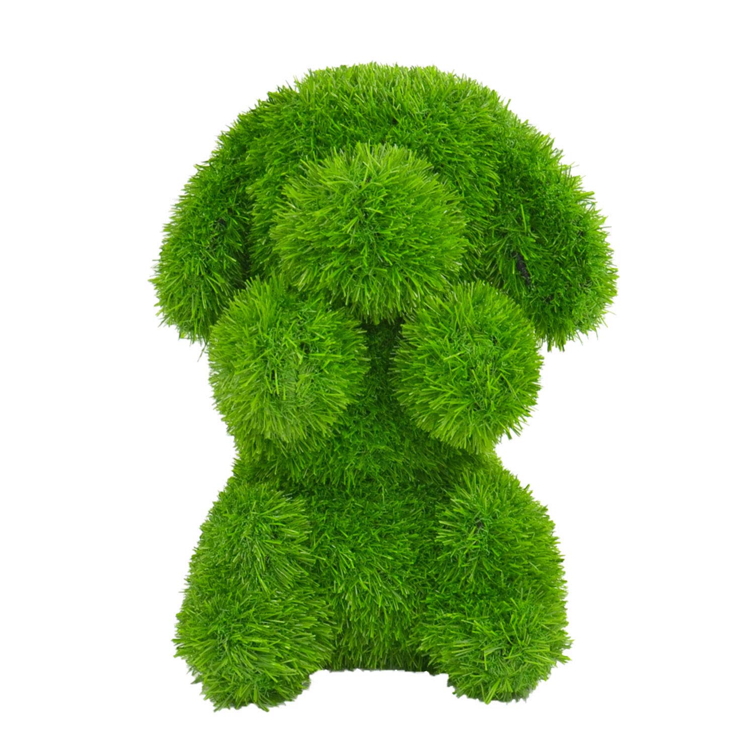 Kögler 53262 - AniPlants Hund sitzend, Deko-Figur aus Kunstrasen, ca. 30 x 34 x 36 cm groß, wetterfest und formstabil, mit Ankern zur Befestigung, ideal als Deko für Garten und Haus
