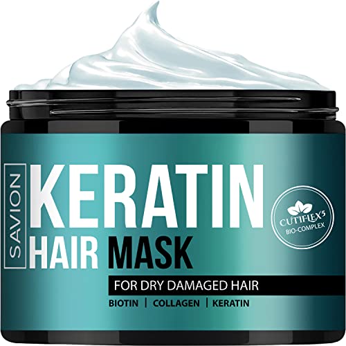 SAVION Keratin-Komplex-Haarbehandlungs-Maske für tiefe beschädigter Haarwurzel und trockenes, geschädigtes Haar