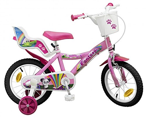 Toimsa 14 Zoll Kinderfahrrad Mädchenfahrrad Kinder Kinderrad Fahrrad Rad Bike Fantasy 503RS