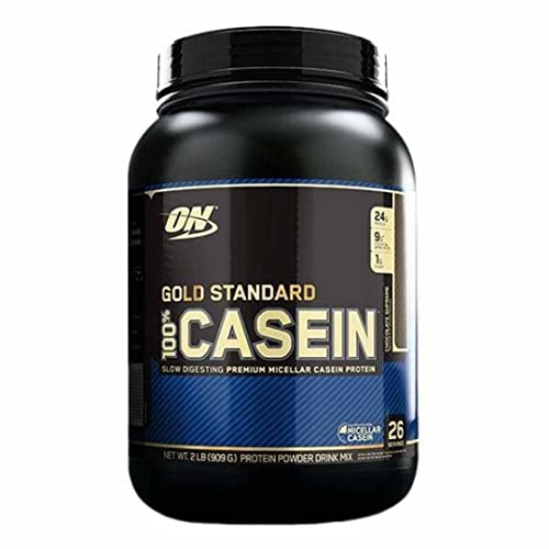 Optimum Nutrition Gold Standard Casein- Protein Pulver (mit Glutamin und Aminosäuren. Eiweisspulver von ON) Chocolate Supreme, 55 Portionen, 1,82kg