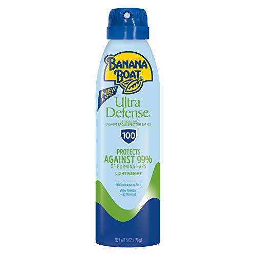 Banana Boat Sonnenschutzmittel Ultra Defense Max Skin Protect Ultra Mist Breites Spektrum Sonnenschutz Spray – LSF 100, 170 ml
