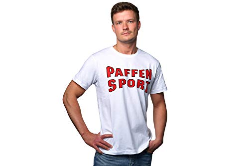 PAFFEN SPORT «Logo Basic» T-Shirt – weiß/rot – Größe: XL