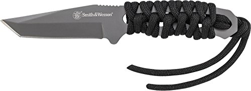 Smith & Wesson Unisex – Erwachsene Smith&Wesson Neck Knife Taschenmesser, schwarz, one Size