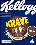 3x Kellogg's Krave Cookies & Cream Flavour Knusprige Kakao-Cerealien gefüllt mit Creme