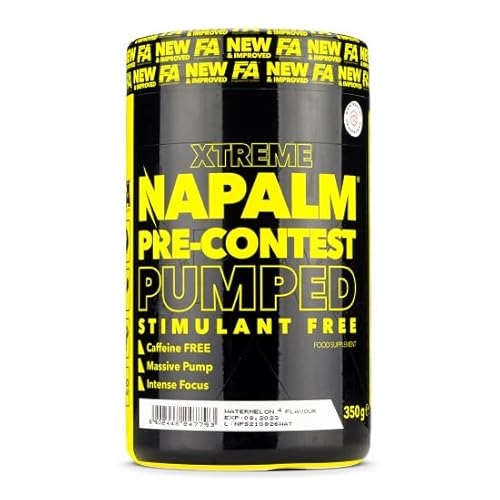Napalm XTREME PRE-CONTEST PUMPED STIMULANT FREE, 350 g, Geschmack, Lemon