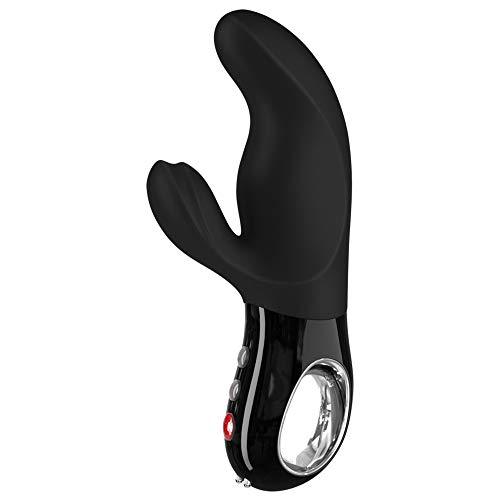 Fun Factory MISS BI - BLACK LINE - Rabbit Vibrator Für Sie Klitoris und G-Punkt Schwarz Silikon