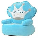 lingjiushopping Stuhl für Kinder Plüsch Prince blau und 100% Polyester + Füllung PP Farbe: Blau matt ¨ ¦ Riau: Plüsch 100% Polyester + Füllung PP