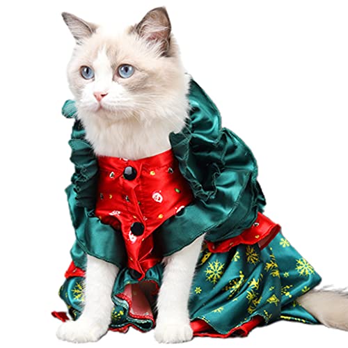 KONIEEJN Hundekostüm Weihnachtskleid Weich Und Bequem Weihnachts Outfits Geschenk Für Haustier Cosplay Dekoration Party Kostüme Weihnachts Hundekostüm Lustig