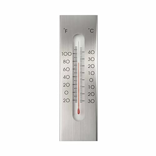 Nature Wandthermometer, Aluminium, Hygrometer, Innentemperatur/Luftfeuchtigkeit
