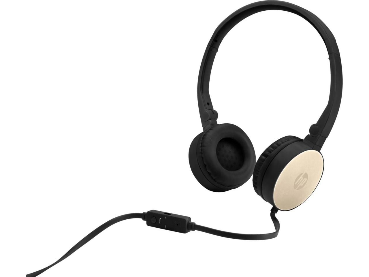 HP H2800 kabelgebundenes In-Ear Stereo Headset schwarz/gold