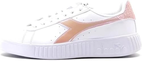 Diadora Damen Step P Shimmer Gymnastikschuh, White Peach Melba, 37 EU