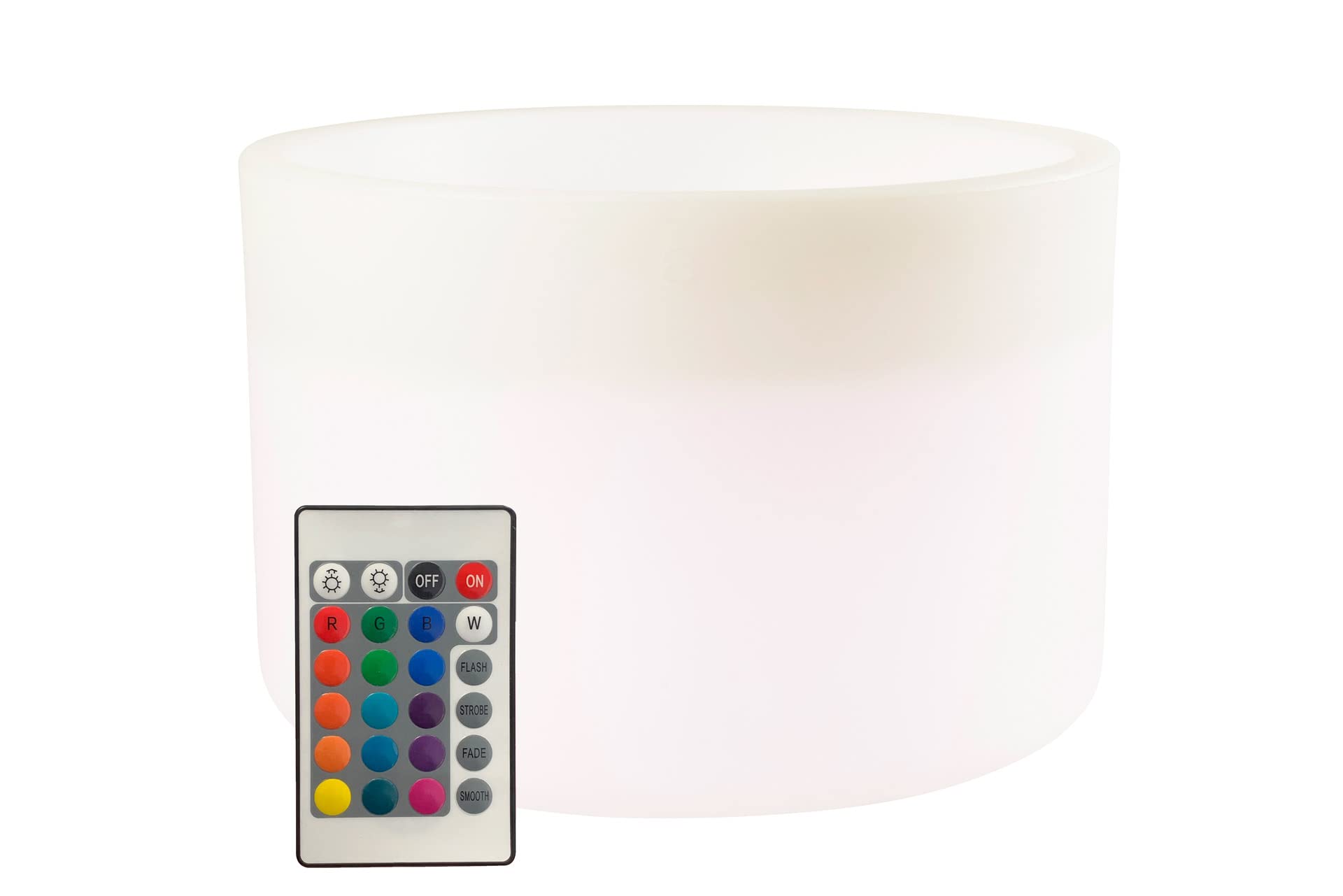 8 seasons design Shining Elegant Pot XM (LED) Beleuchteter Blumentopf, Weiß