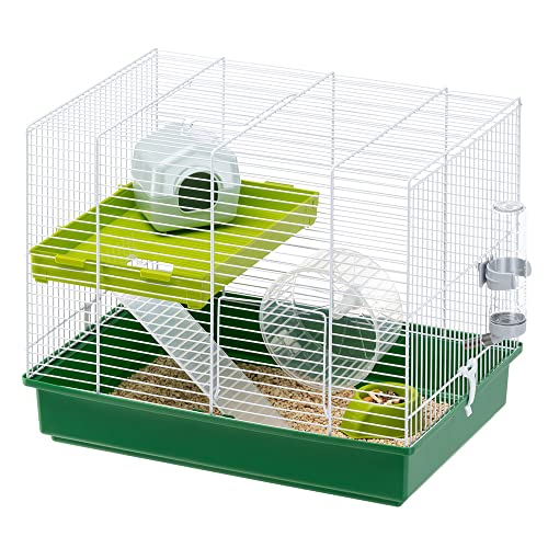 Ferplast 57025411 Hamsterheim HAMSTER DUO, mit Zubehör, Maße: 46 x 29 x 37,5 cm