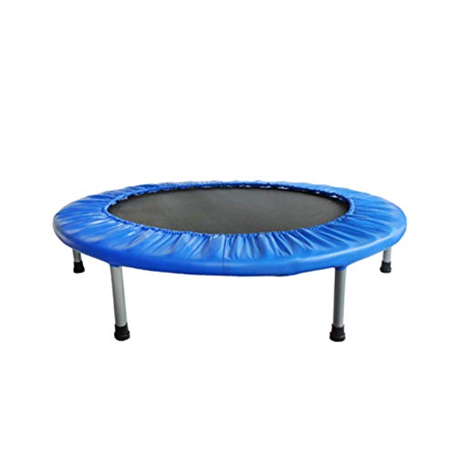 FASports Unisex – Erwachsene Fit Tiny Indoor Fitness Trampolin, schwarz, blau, Ø 102 cm x 22 cm
