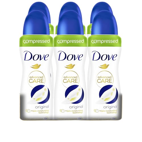Dove Advanced Care Deodorant Anti-Transpirant Original komprimiert, 100 ml, 6 Stück