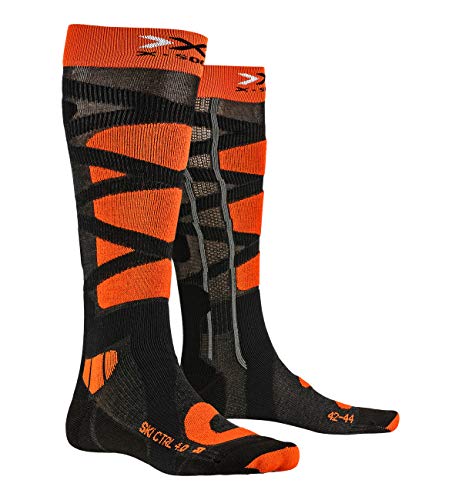 X-Socks SKI Control 4.0 Socks, Anthracite Melange/x, 35/38