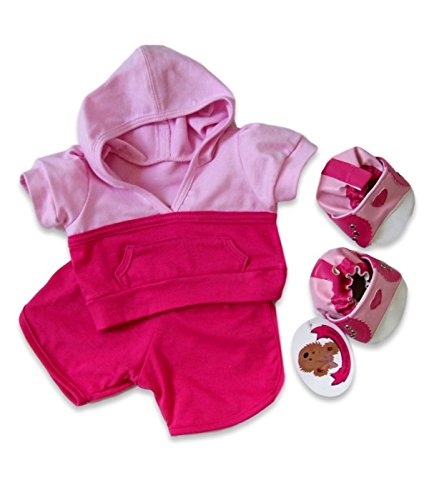 Build Your Bears Wardrobe Teddybär-Kleidung für Fitness-Studio, Pink