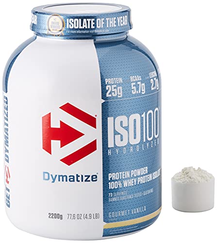 Dymatize ISO 100 Gourmet Vanilla 2,2kg - Whey Protein Hydrolysat + Isolat Pulver