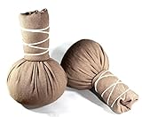 Kräuterstempel - Thai Selection - 10 Stück a` 75g - Brauner Compress Ball - Linderung von Muskelverspannungen