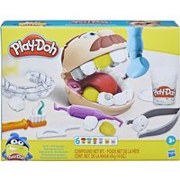 Play-Doh F1259 Zahnarzt Dr. Wackelzahn, Spielzeug für Kinder ab 3 Jahren mit Kariesknete und metallfarbener Knete, 10 Knetwerkzeugen, 8 Dosen à 56 g