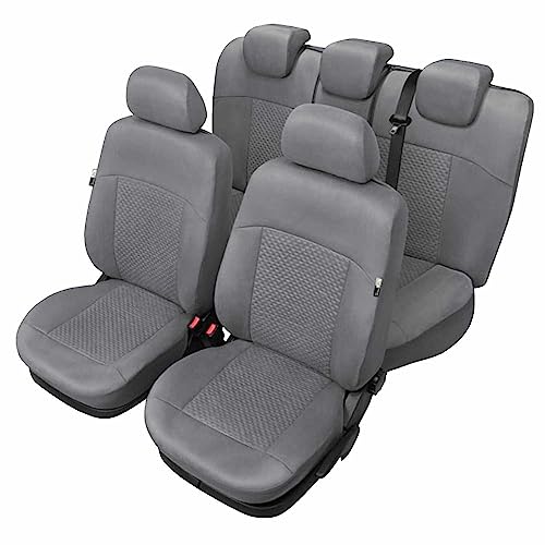 Autositzbezüge Autositzschoner Sitzbezüge Kompatibel mit Hyundai Getz Auto Sitzbezug Grau Autositzauflage Autositz Sitzauflagen Tuning Auto Zubehör Innenraum