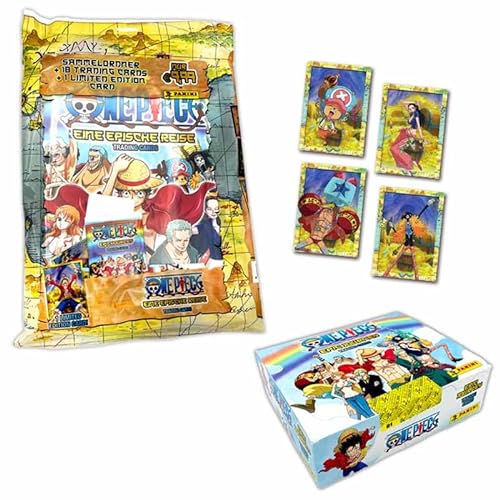 Panini One Piece - Trading Cards (Box-Bundle mit 24 Packs und LE-Cards)